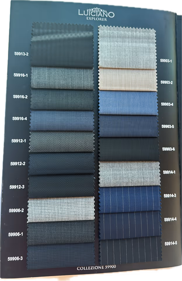 Wools in plain colours and striped, checks, self design, herring bone designs