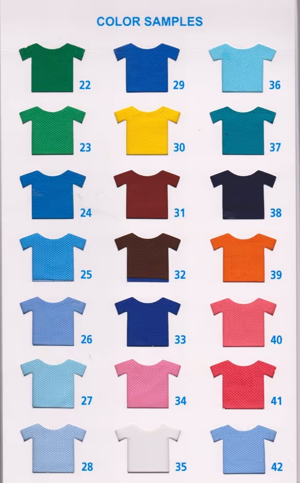 includes polo shirts, t-shirts, hoodies, jersey jackets, and uniforms tailored specifically for sports like football and basketball.
