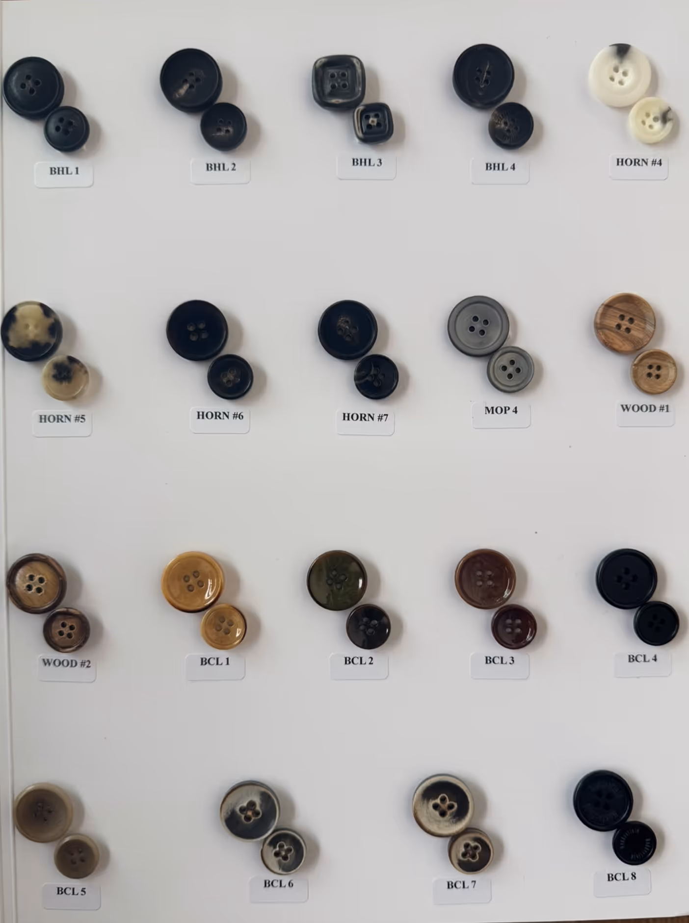 Button styles (including luxurybuttons and engraved options)