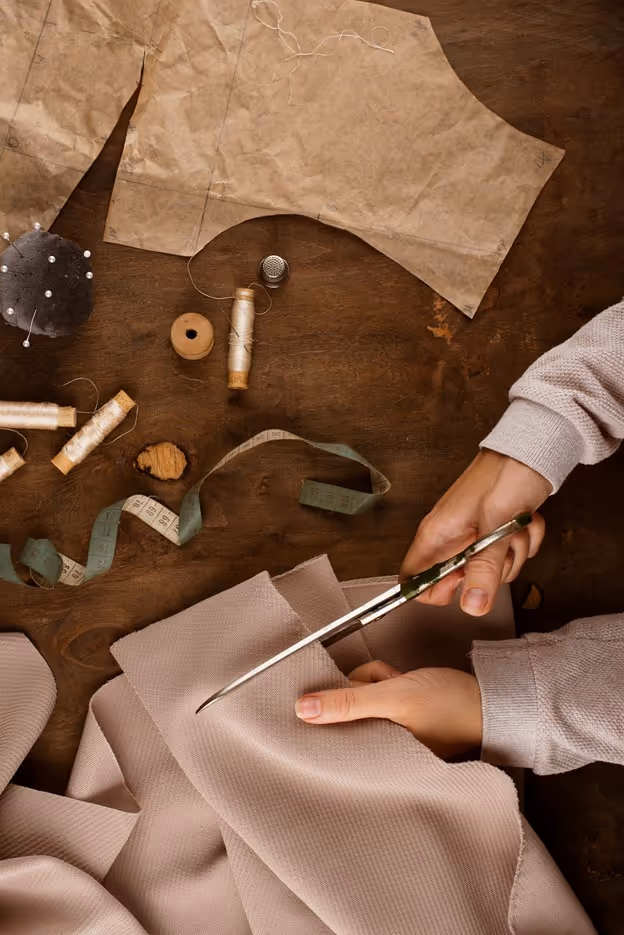 Once your design is finalized, your garment is hand-crafted by our expert tailoring team.