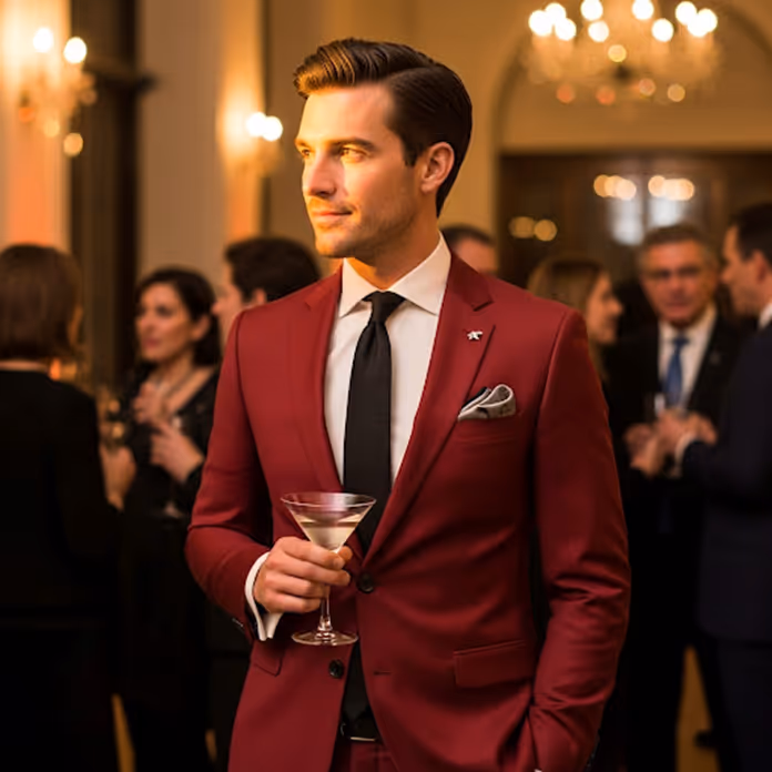 For the daring, summer is the ideal time to experiment with bold colors. Stand out with coral, turquoise, or bright red  custom suits that radiate confidence and energy.