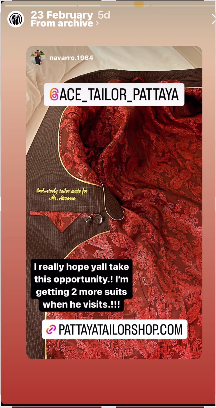 Fabric and Style Selection: A wide range of fabrics, linings, and customization options are available for clients to choose from, allowing them to create truly unique garments.